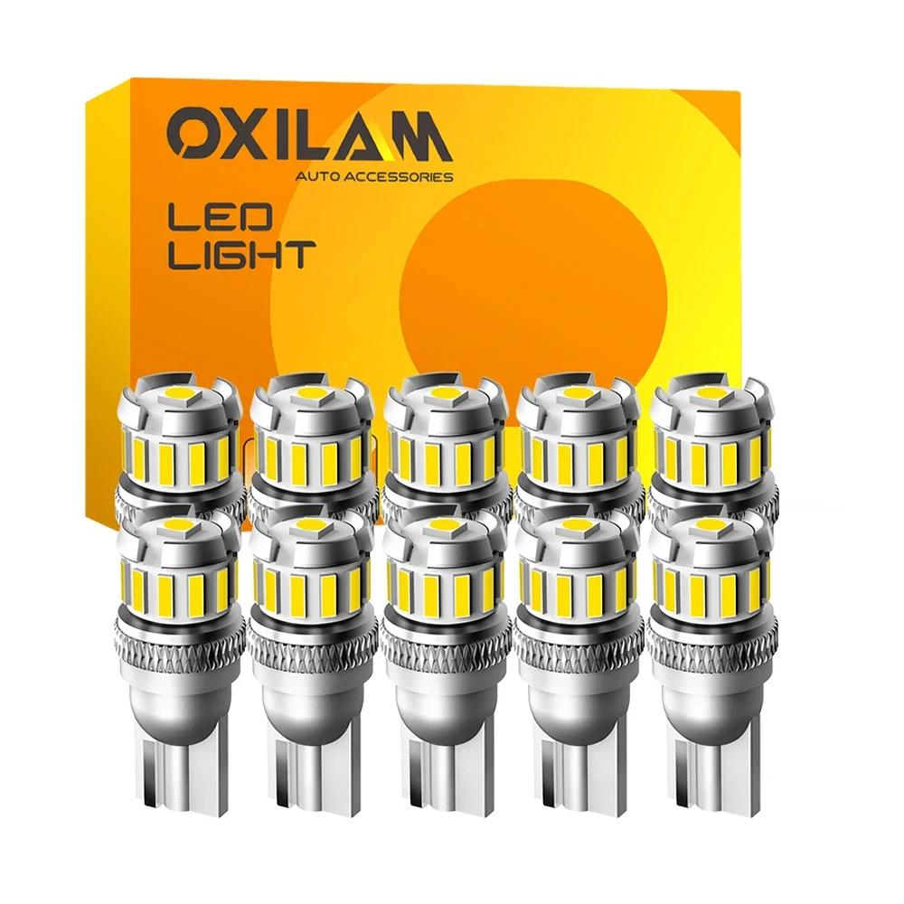 OXILAM LED ڵ ġ  ǳ , ſ   6500K Canbus W5W LED , T10, 12V, , ο, , 10 